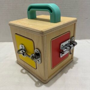 Lovevery Wooden Latches Activity Box — Toddler Fine Motor Toy
